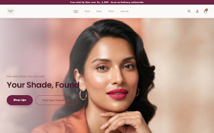 Blush Bar theme storefront preview