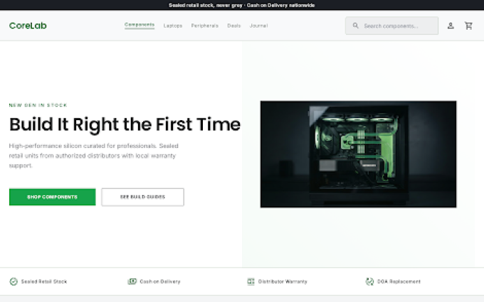 CoreLab storefront preview