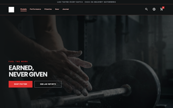 IronFuel storefront preview