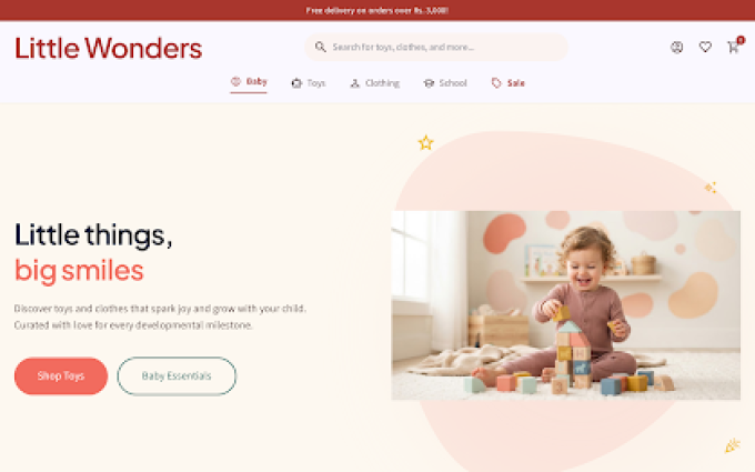 Little Wonders storefront preview