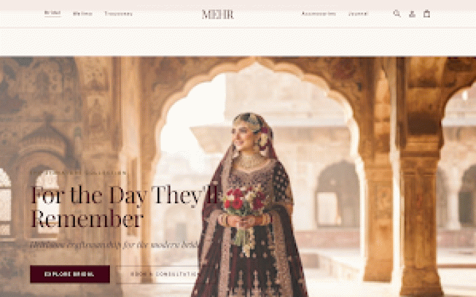 Mehr storefront preview