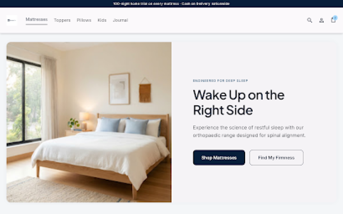 Slumber Co storefront preview