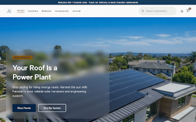SunGrid storefront preview