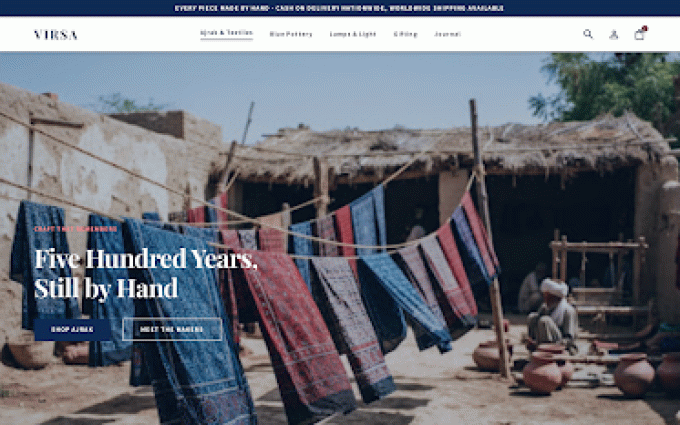 Virsa storefront preview